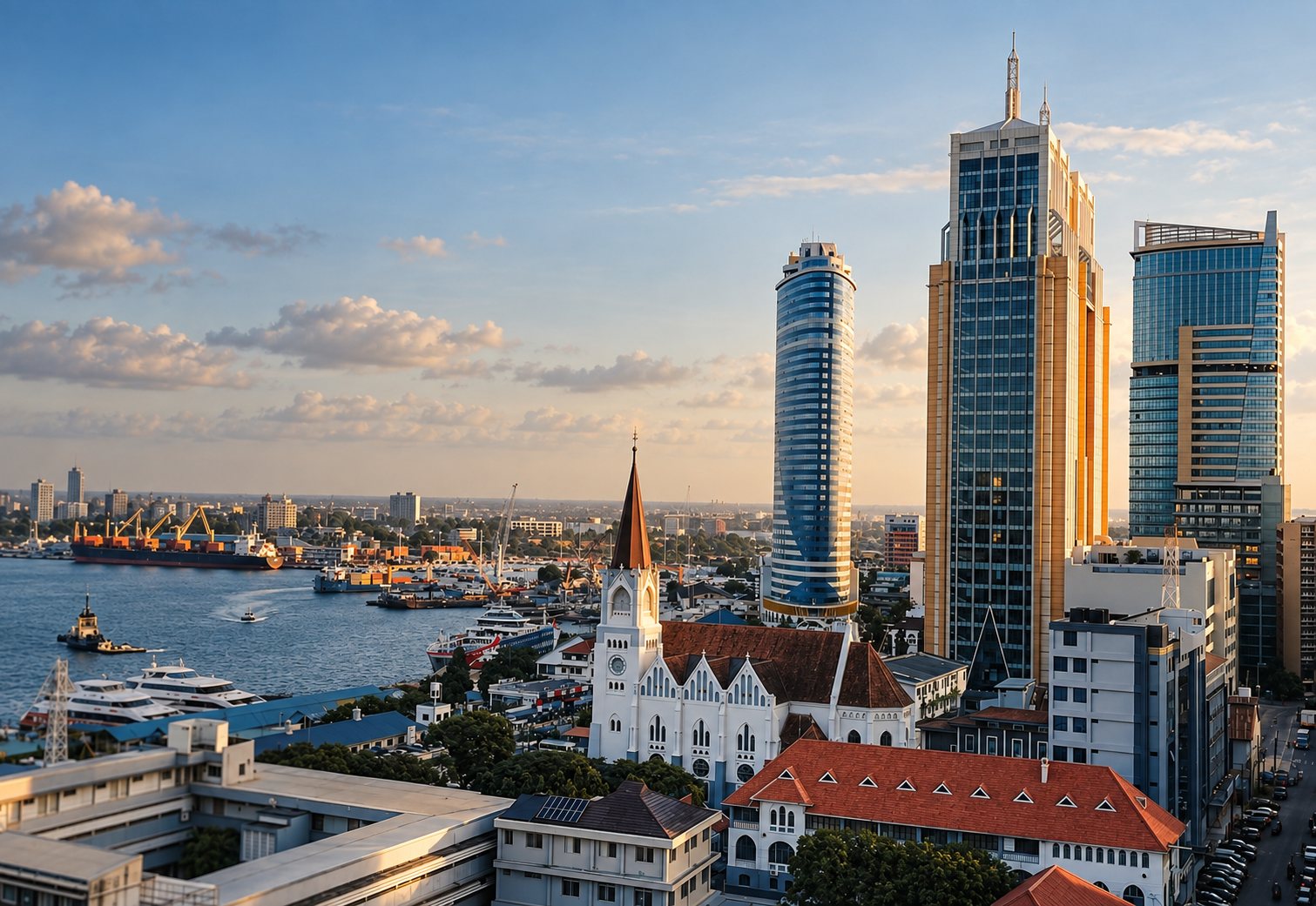 Dar es Salaam city skyline